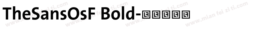 TheSansOsF Bold字体转换